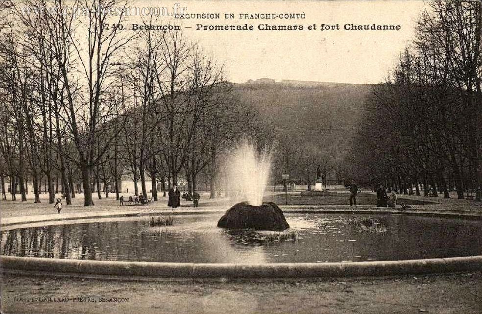 EXCURSION EN FRANCHE-COMTÉ - 740. Besançon - Promenade et fort Chaudanne